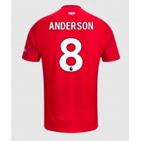 Dres Nottingham Forest Elliot Anderson #8 Domáci 2024-25 Krátky Rukáv